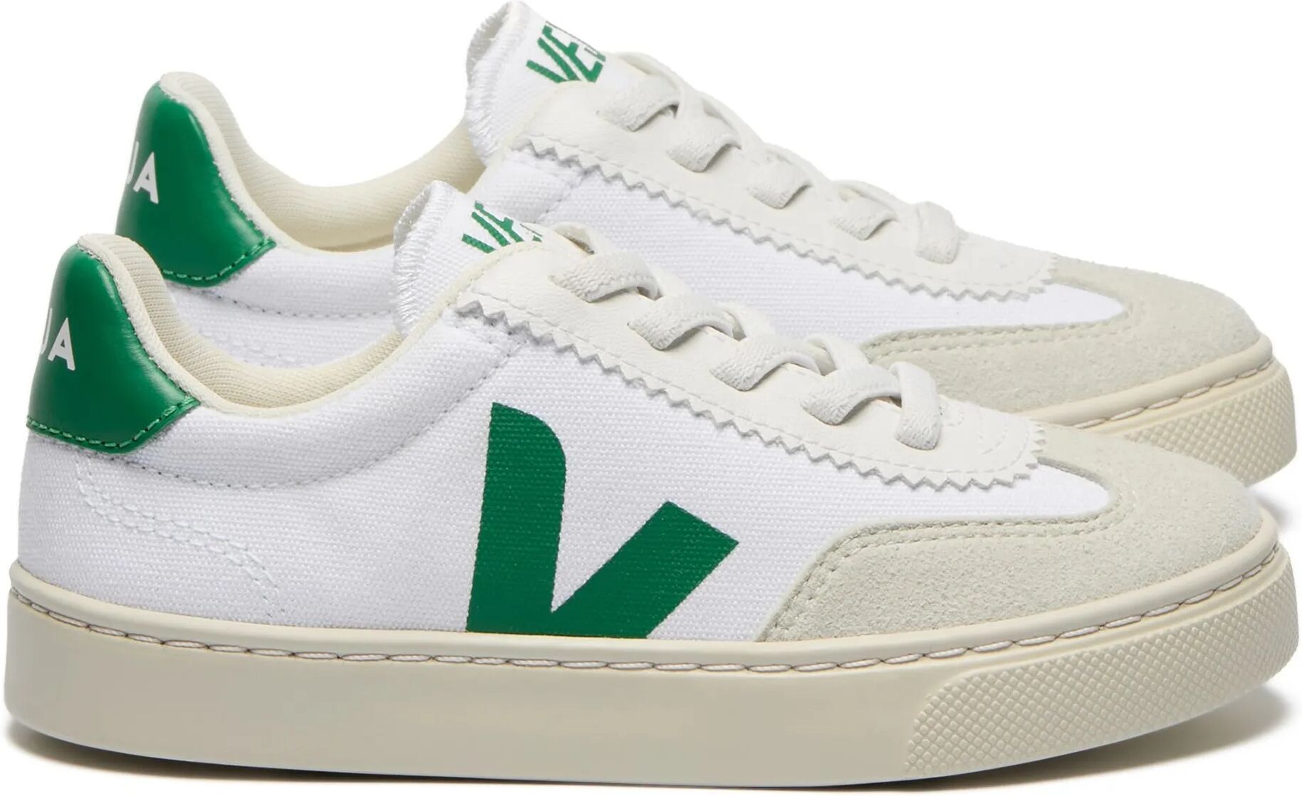 Veja Baskets Lacets Elastiqués Volley Vert 22