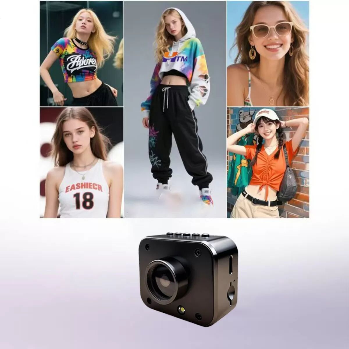 INF Mini-Kamera mit 8x Teleobjektiv Metall-Version - IPS-Bildschirm, 320x240 Foto, Videoaufzeichnung, Unterstützt 256G