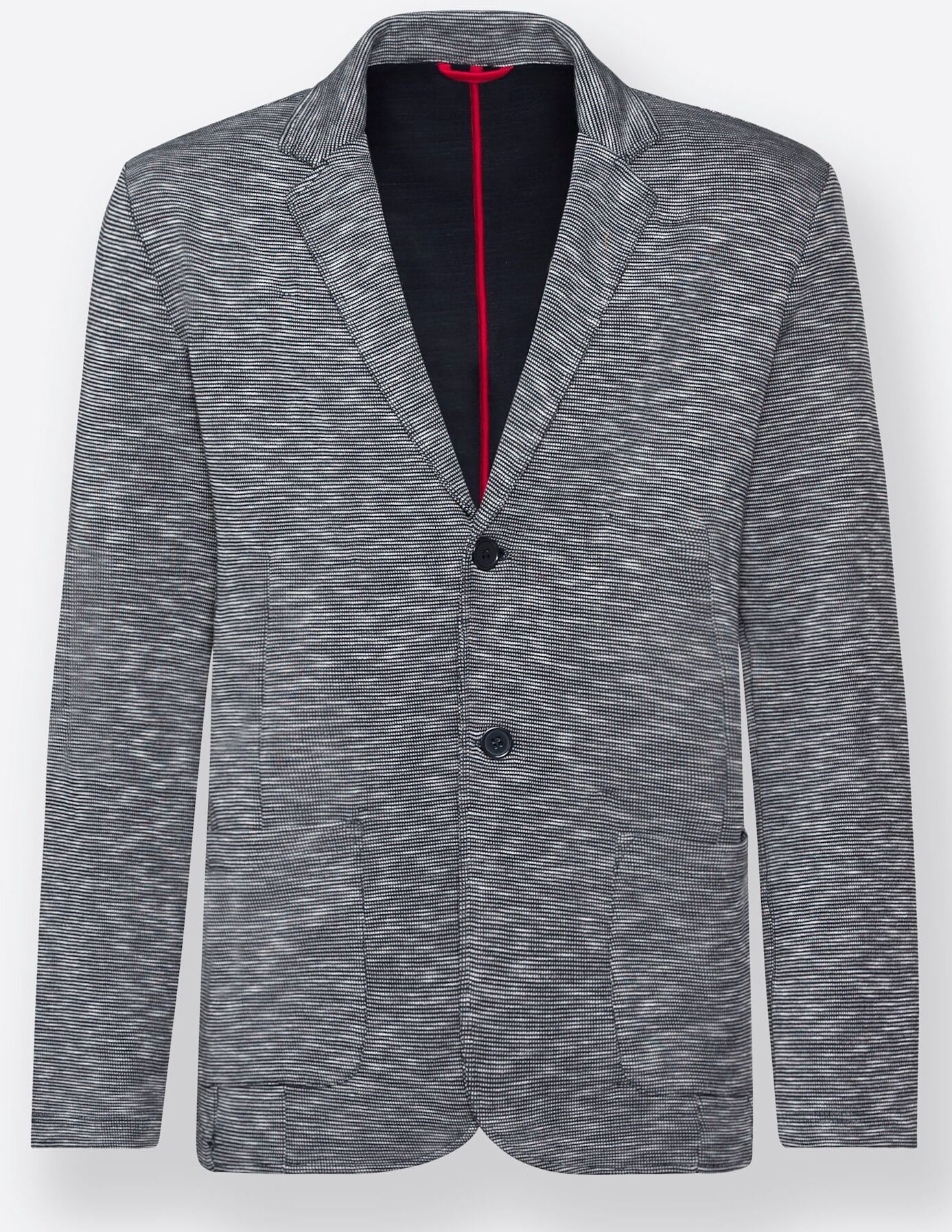 Anorak MARCO DONATI, Herren, Gr. 48, blau (blau, meliert), 80% Baumwolle, 20% Polyester, meliert, unifarben, Jacken Anorak blau, meliert 48