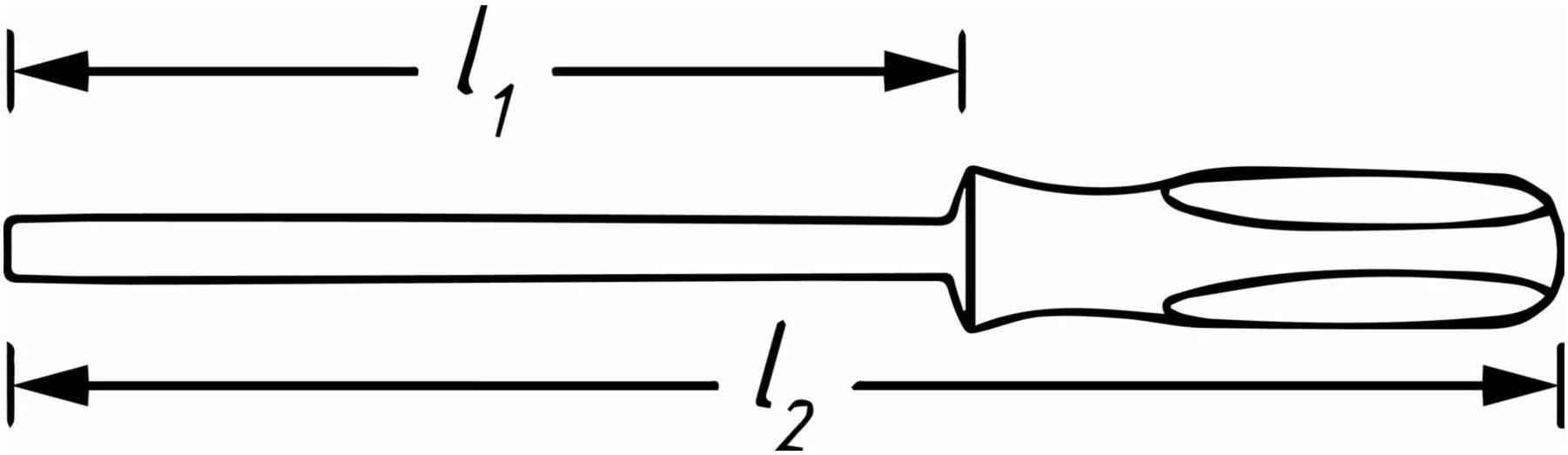 HAZET trinamic Schraubendreher 803LG-PH2 Kreuzschlitzschrauben PH)