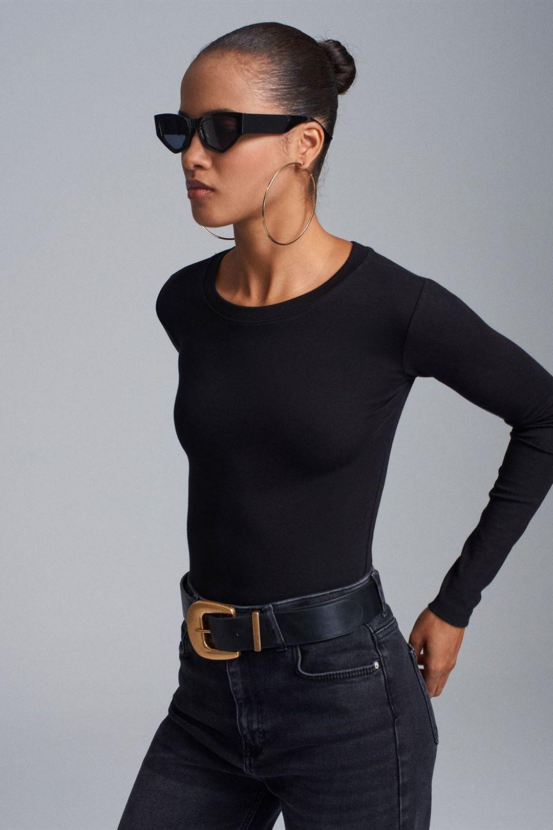 Slim Fit Ronde Hals Jersey Body