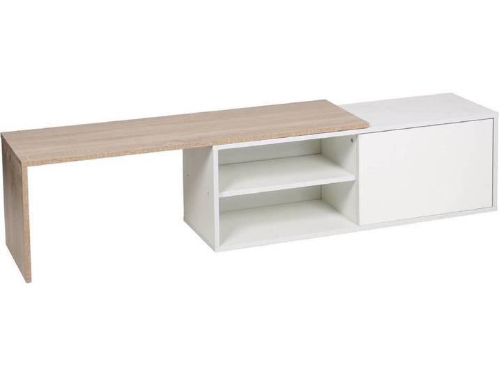 Table basse \ Melinda\ - Blanc/Chêne