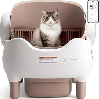 Automatic Self Cleaning Cat Litter Box Smart Open Top Odor Control Cat Toilet With App Control Automatic Self Cleaning Cat Litter Box Smart Open Top Odor Control Cat Toilet With App Control