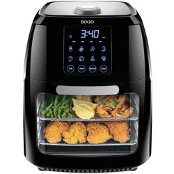 Sogo Heissluft Fritteuse, Fritteuse, Schwarz