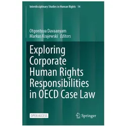 Exploring Corporate Human Rights Responsibilities in OECD Case Law, Fachbücher von Markus Krajewski, Otgontuya Davaanyam