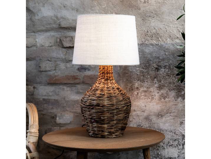 Paglia 1 Tischleuchte Beige/Natural - Markslöjd - Wohnzimmer - Holz - Mit Schirm