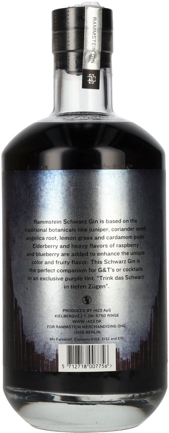 Rammstein Gin Blueberry 40% Vol. 0,7l