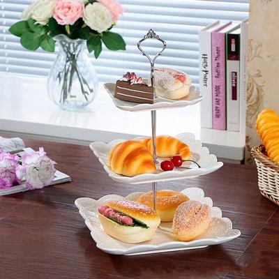 Inspired Living 3 Tier Cake Stand Hardware Kit Adjustable Handle & Rod Set For DIY Dessert & Tiered Tray Stands 3silver