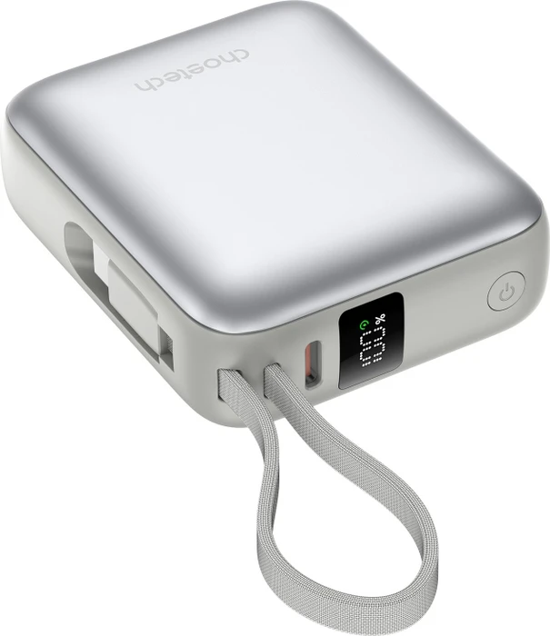 ChoeTech Mini 35 W 10.000 mAh Power Bank with USB-C input/output Cable Gold