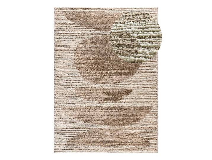 Tapis à relief shaggy beige 140x200 cm