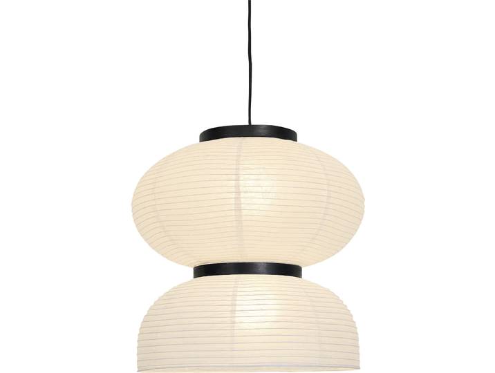 Pendellampe Alvaro Schwarz/Weiss Papier/Metall B 50 cm