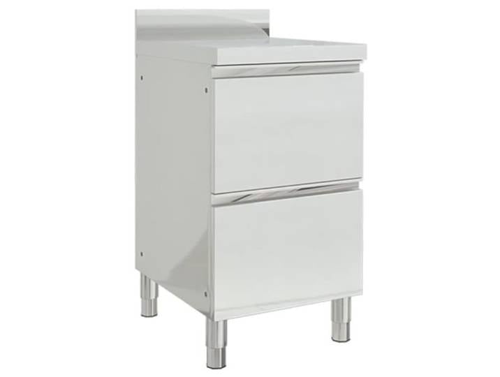 Armoire de cuisine commerciale avec 2 tiroirs Acier inoxydable