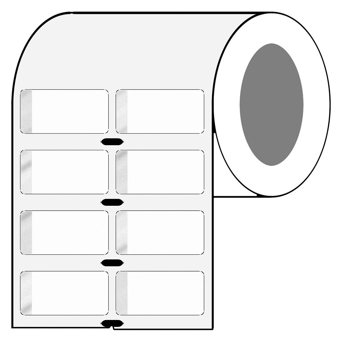 Brady Selbstlaminierende Kryo-Etiketten für die Laborkennzeichnung, Polyester, 25-mm-Kern (85.09 mm) (BPT-629-461)