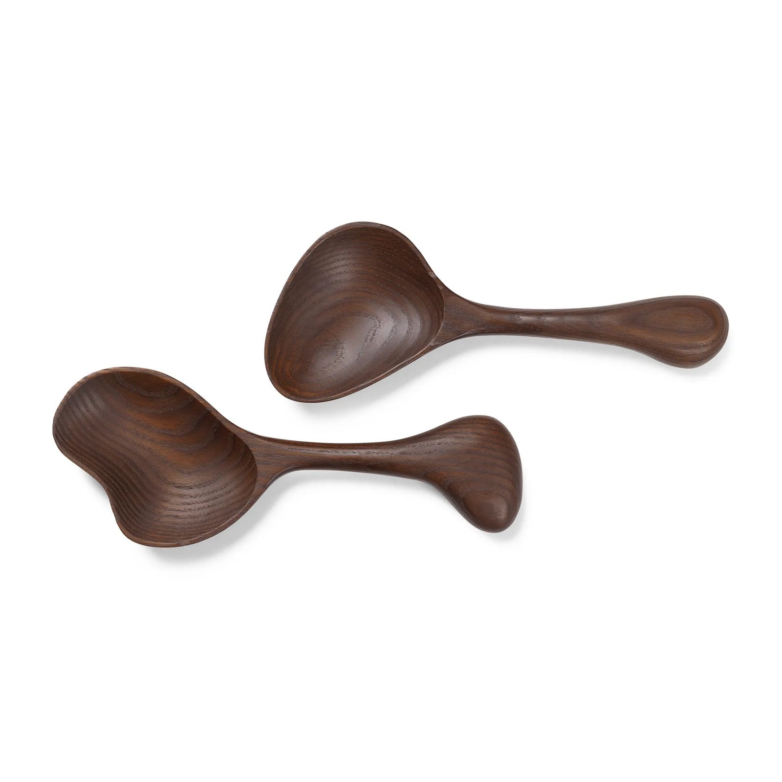 Ferm Living Os saladebestek 2-delig donkerbruin hout mat