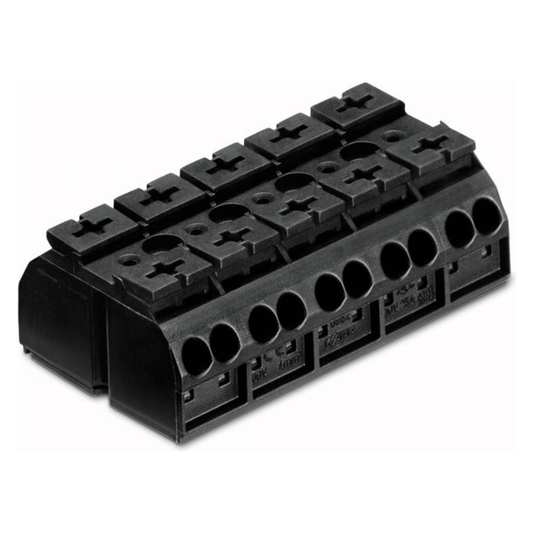 Wago 4-conductor chassis-mount terminal strip (862-505)