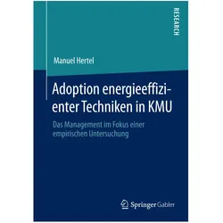 Adoption energieeffizienter Techniken in KMU, Fachbücher von Manuel Hertel