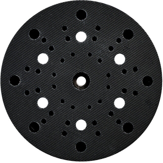 Plateau 150 mm, perforé, tendre, à fixation auto-agrippante, pour SXE 425 XL/ SXE 450, pour feuilles abrasives auto-agrippantes metabo (631156000)