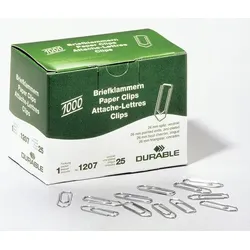 Durable 1207-25 Papierklammer Zink Stahl 1000 Stück(e)