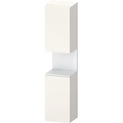 Duravit Collection One Hochschrank, Türanschlag links, 400x360x1760mm, Nische Weiß Matt, QA1346L18840010, Farbe: Weiß Supermatt/mit Nischenbeleuchtung