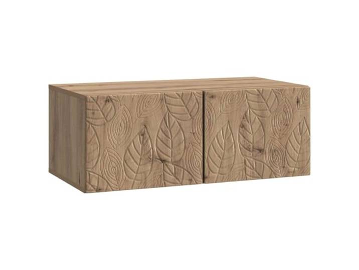 KGHERMDF Wandmontierter TV-Schrank 98 x 31 cm Artisan-Eiche Holzwerkstoff, 90-Grad-Scharniere, Platzsparend, Vielseitig, Leichte Reinigung