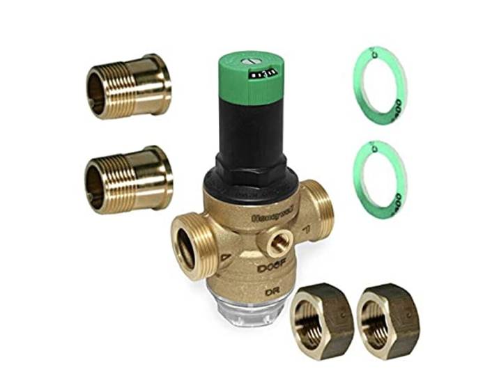 Honeywell D06F Druckminderer 3/4 Außengewinde New name Resideo mit Manometer Afriso