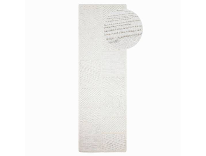 Flair Rugs Läufer, Weiß, Uni, rechteckig, 80x300 cm, für Fußbodenheizung geeignet, in verschiedenen Größen erhältlich, Teppiche und Böden, Teppiche, Teppichläufer, Läufer