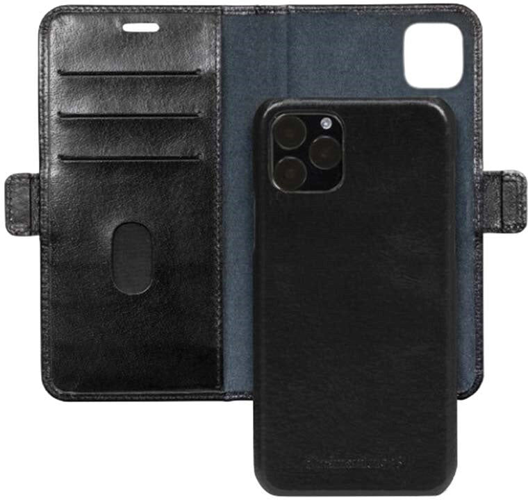iPhone 12 / 12 Pro dbramante1928 Lynge Ægte Læder Magnet Cover m. Pung - Sort