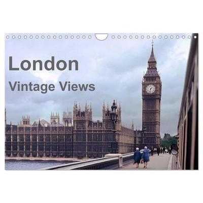 London - Vintage Views (Wandkalender 2026 DIN A4 quer), CALVENDO Monatskalender