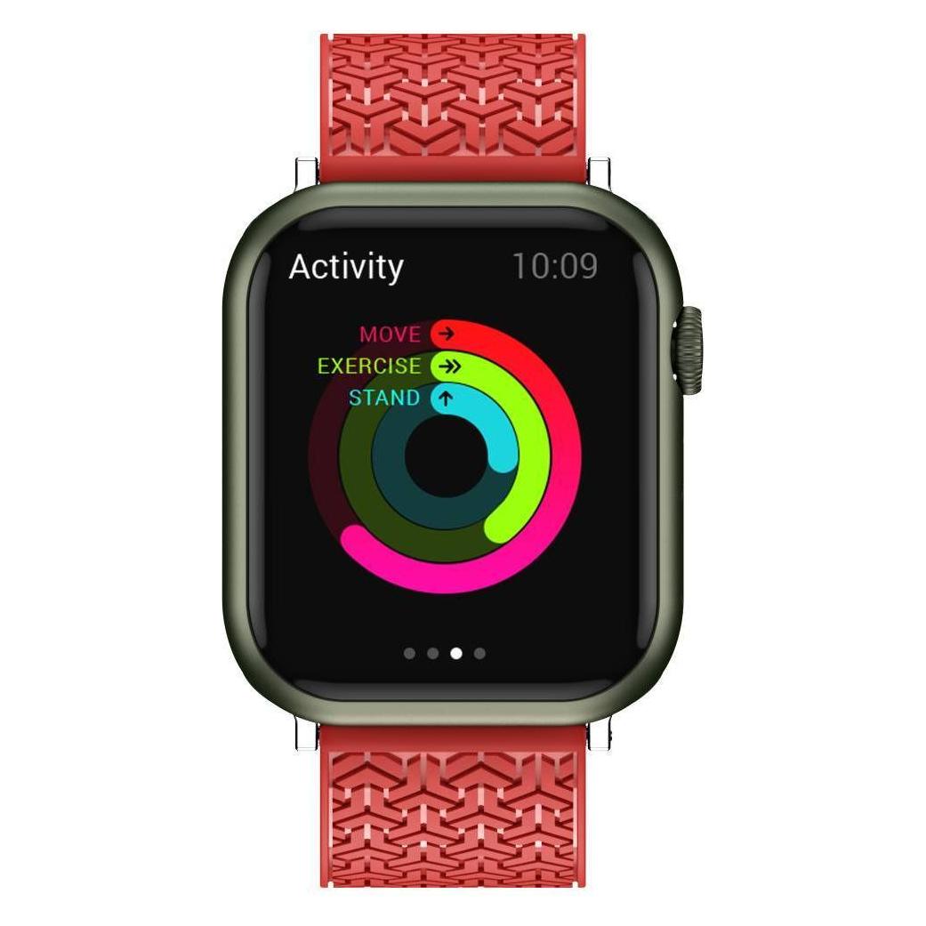 Hurtel Uhrenarmband Y-Armband für Apple Watch Watch 7 / SE (45/44 / 42mm) Band Uhrenarmband rot (42 mm, 44 mm, 45 mm, TPU) (1404978613)
