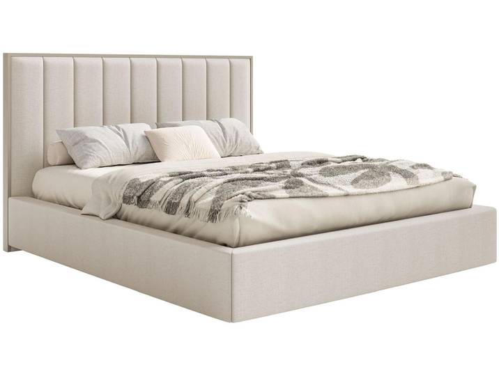 Selsey Togents - Polsterbett 160x200 mit Chenillebezug, Hellbeige