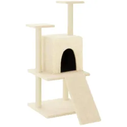 vidaXL Dacolia (110 cm, Creme), Katzenbaum