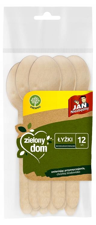 Jan Niezbędny Milieuvriendelijke houten lepels 12 stuks