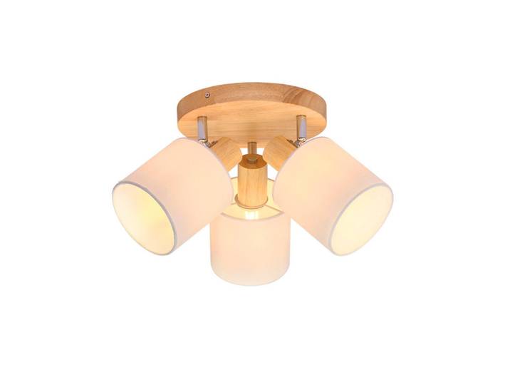 ZMH Strahler Erlösung 3-flammig 20/20/21 cm, Weiß, Holz, E14, 20x21x20 cm, Lampen & Leuchten, Innenbeleuchtung, Spots & Strahler, Deckenspots