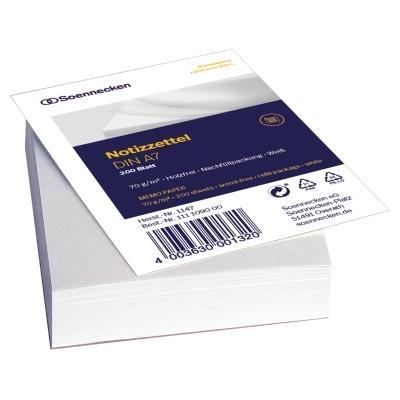 Soennecken Zettelboxeinlage 1147 DIN A7 blanko 200 Bl./Pack.