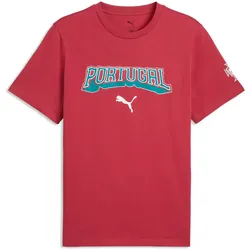 PUMA Portugal FtblCulture T-Shirt Herren 27 - club red/puma white L