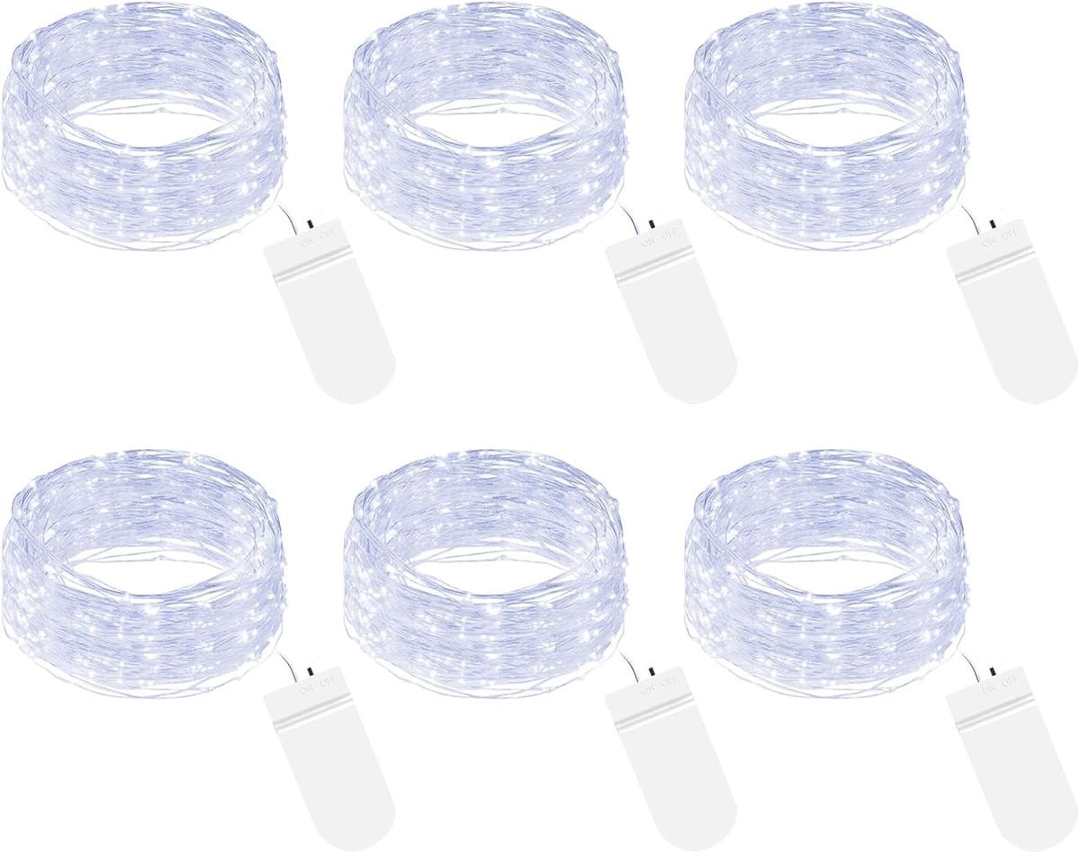 LED Lichtketting Mini Draadverlichting Koud Wit 2 Meter Waterdicht