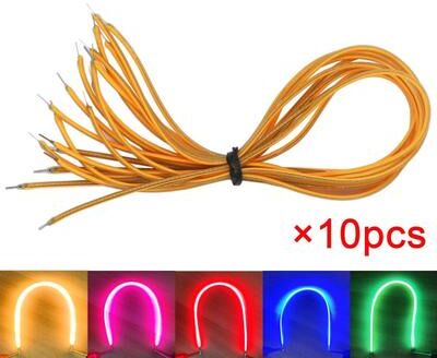 Uplifted Goods Flexible Edison LED Filament COB Series warm White 1.50 In 10pcs