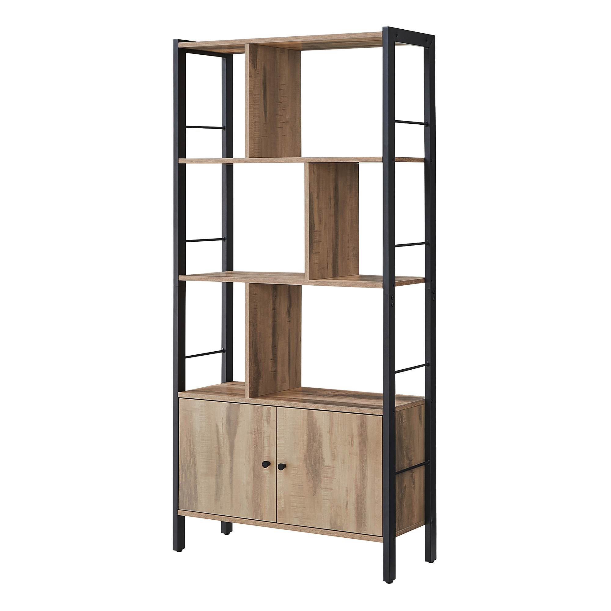 VASAGLE Bücherregal, 4 offene Regalebenen, Bücherschrank LBCB35022B50