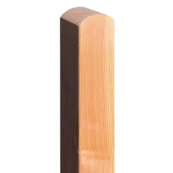 Douglasie Pfosten 11 x 11 x 190 cm - Holzpfosten aus naturbelassener Douglasie - Holzpfosten mit Rundkopf - Holzpfahl für Garten & Sichtschutzzäune