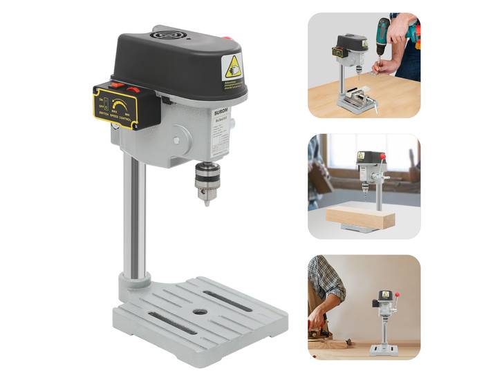 Perceuse d'établi Portable, 340W 220V, perceuse électrique pour métal/bois, Mini outil de perceuse de Table, pince de 1 à 10mm, 3 vitesses réglables
