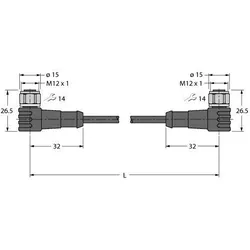 Turck Anschlussleitung WKCV4.4T- #6934699