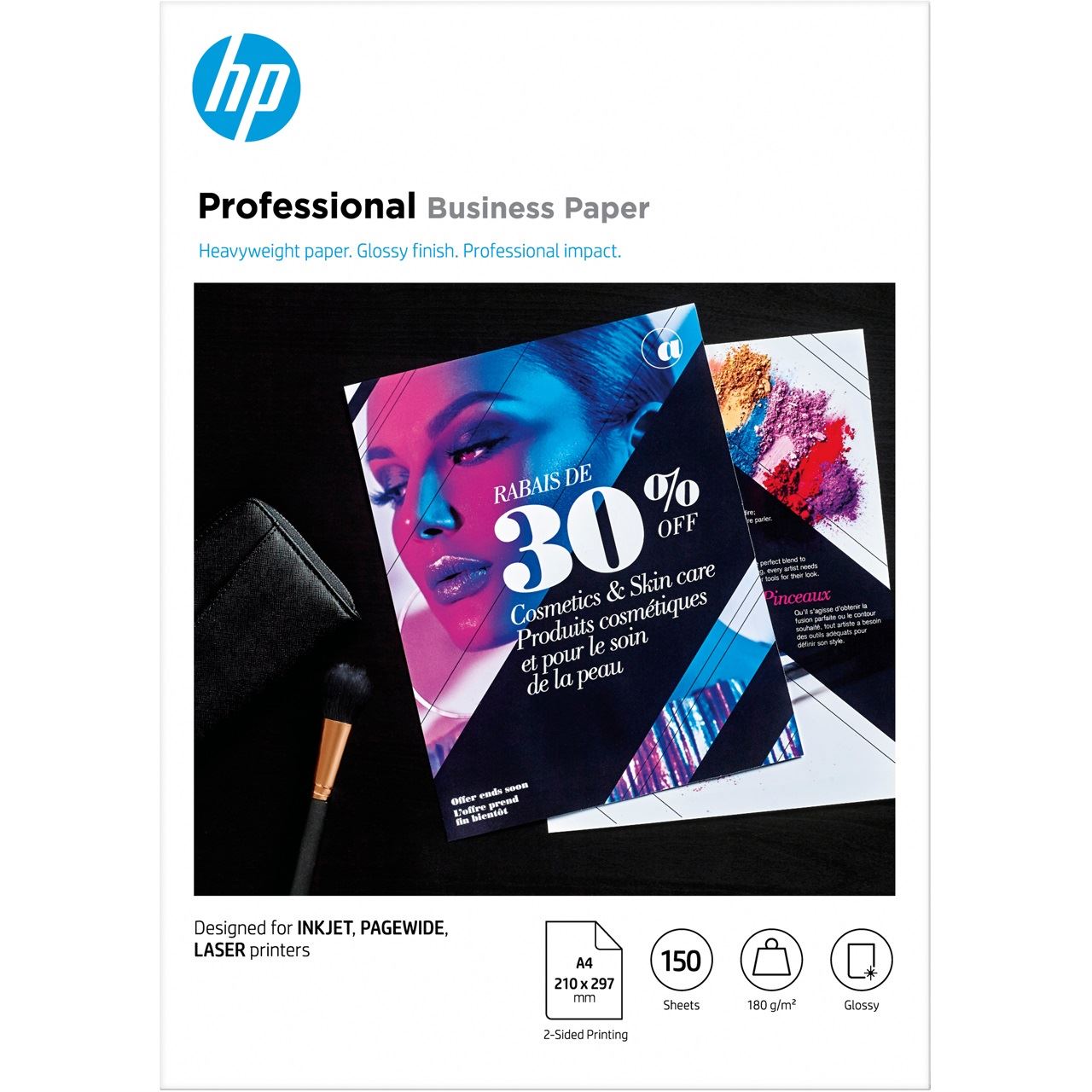 HP Fotopapier 3VK91A DIN A4 glänzend 180 g/qm 150 Blatt