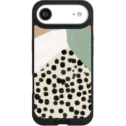 Nivocase Handyhülle für Apple iPhone Air Hülle NIVOpure Case Schwarz Abstrakt Boho Kunst (Apple iPhone Air), Smartphone Hülle, Schwarz