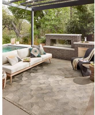 Alexander Home Dana Indoor / Outdoor Mid Century Modern Area Rug