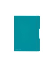 Herlitz my.book flex Notizbuch A4 80 Blatt / 160 Seiten weißes Papier Liniert Kariert Deckblatt in Karibik-Türkis Polypropylen PP A4,40 sheets x 2 gsm (50015986)