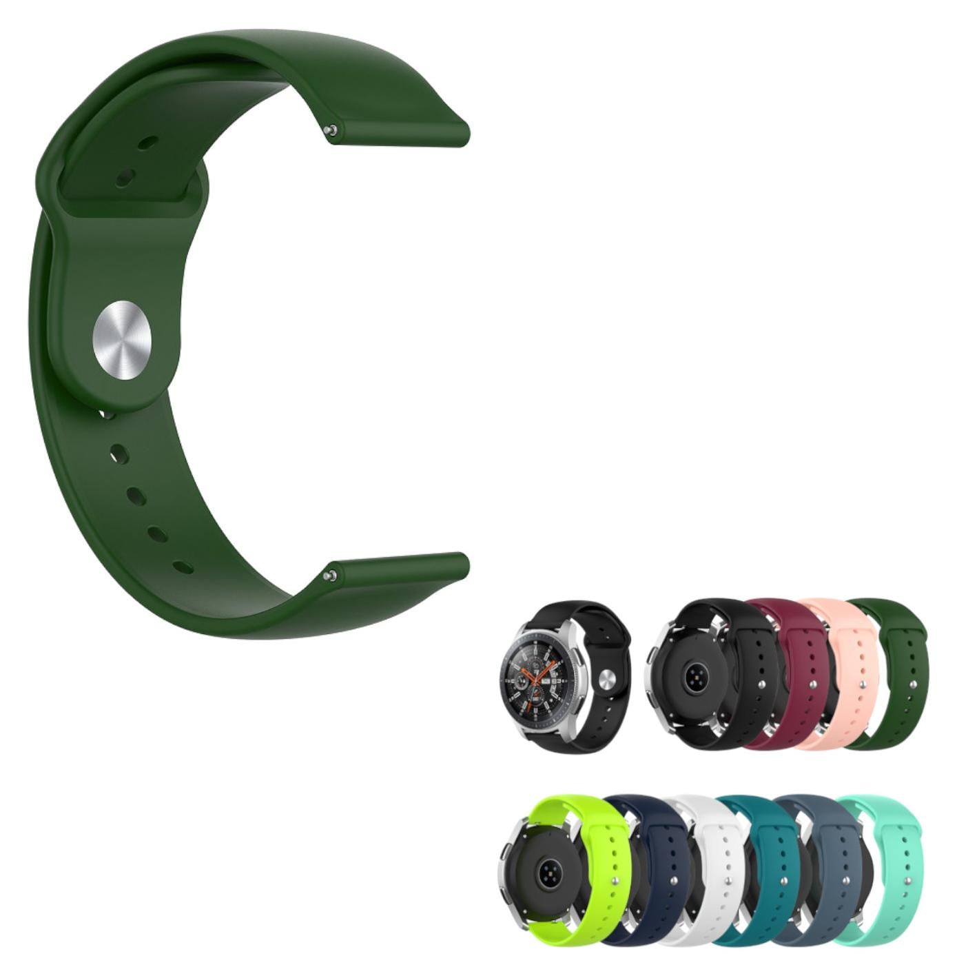 Wigento Sportarmband voor Honor Magic Watch 2 46mm, TPU Siliconen, Marineblauw-groen