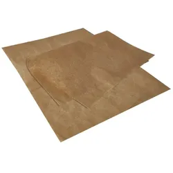 12x Blatt Einschlagpapiere, Pergamentersatz 35 x 25 cm braun fettdicht
