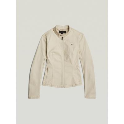 Bikerjacke G-STAR "Lynn Biker Jacket", Damen, Gr. S, dk brick, Obermaterial: 50% Baumwolle, 48% Baumwolle, 2% Elasthan, Jacken
