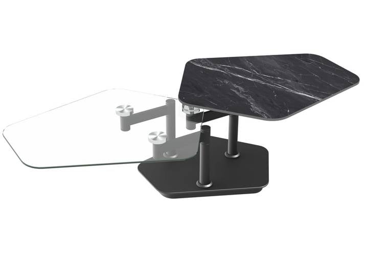 Dieter Knoll Couchtisch TOULOUSE, schwarz, Keramik