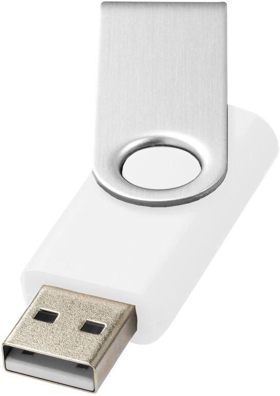 Clé USB personnalisée 2 Go Rotate-basic blanc